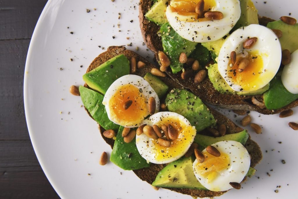 Fresh, healthy vegetarian lunch